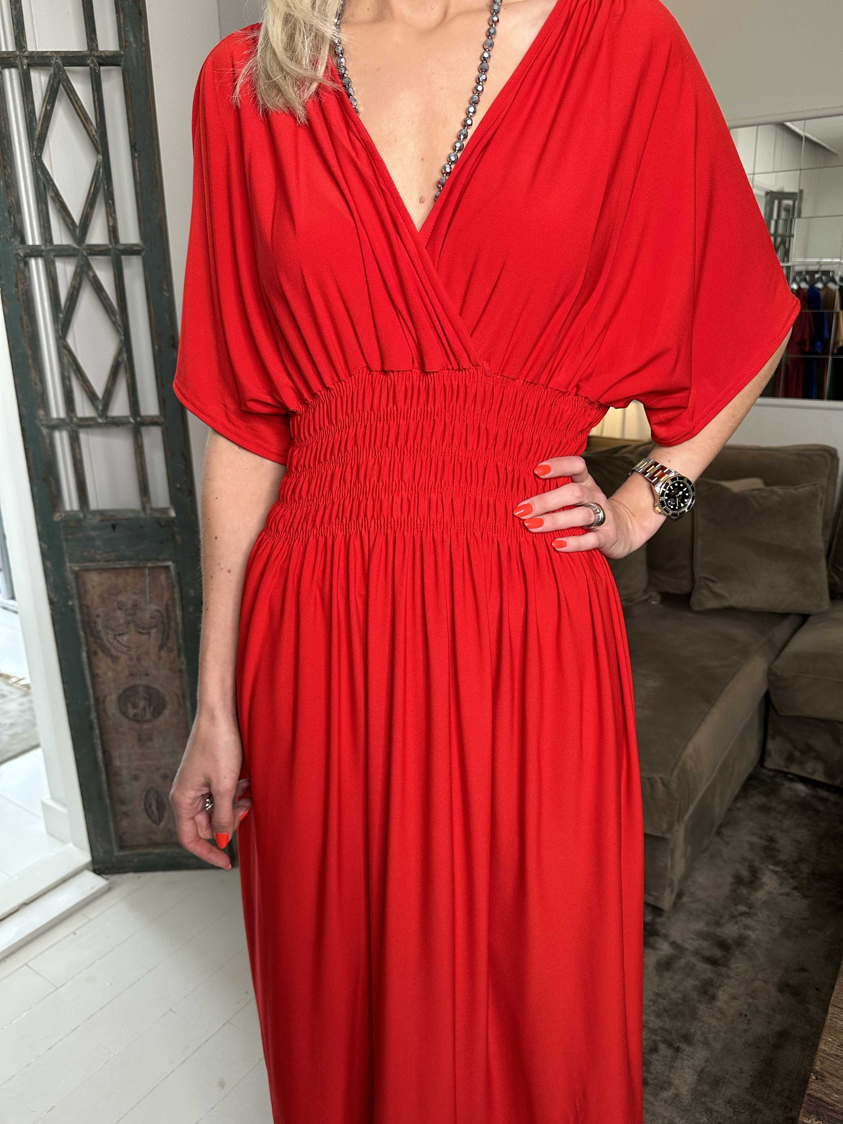 Pams Plain - Elastisk kjole med smock